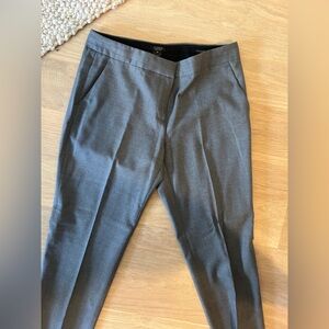J. Crew dress cropped grey wool pant